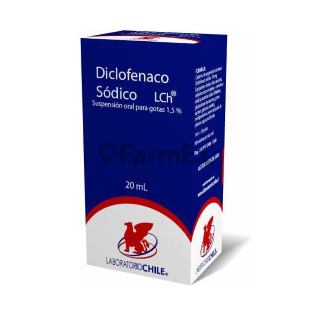 Diclofenaco Sódico Susp. Gotas 1,5% x 20 mL "Ley Cenabast".