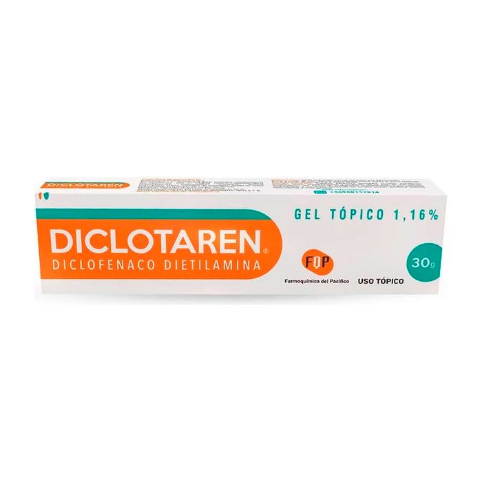 Diclotaren (Diclofenaco) gel tópico 1,16% x 30 g.