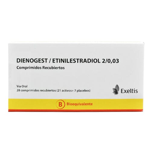 Dienogest/Etinilestradiol 2mg/0,03 mg X 28 comprimidos recubiertos "Ley Cenabast" EXELTIS 