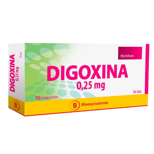 Digoxina 0,25 mg x 30 comprimidos "Ley Cenabast" SYNTHON 