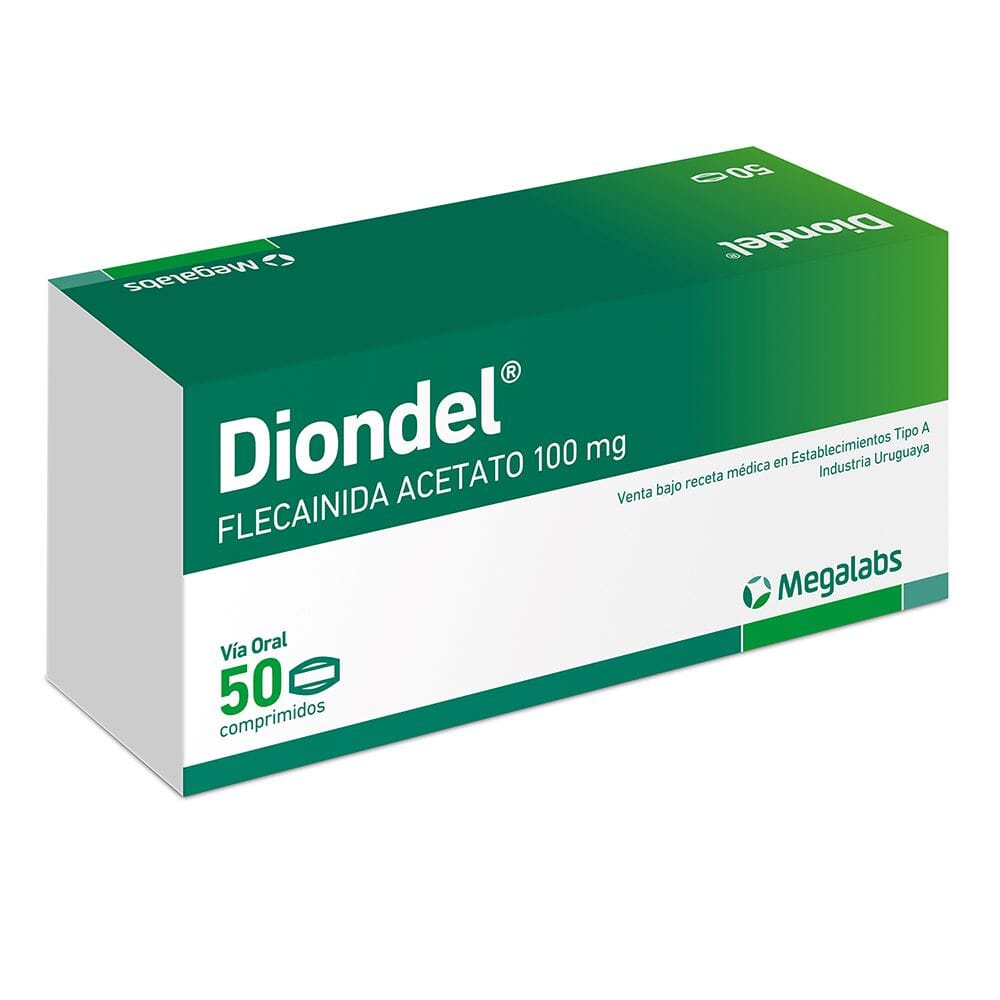 Diondel Flecainida 100 mg x 50 comprimidos.