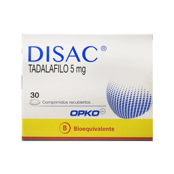 Disac Tadalafilo 5 mg x 30 comprimidos recubiertos OPKO 