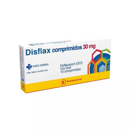 disflax 30 mg x 10 comp "Ley Cenabast" FAES FARMA 