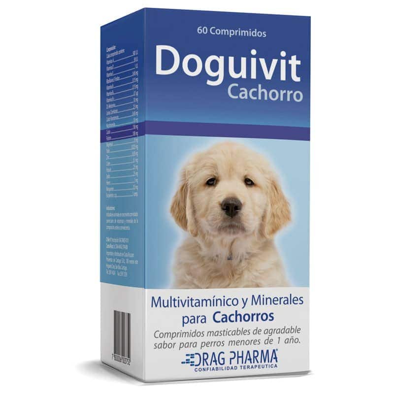 Doguivit® Cachorro x 60 Comprimidos Suplemento Multivitamínico y Mineral para Perros Drag Pharma 