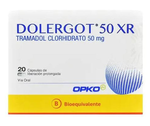 Dolergot 50 XR X 20 Cápsulas (Tramadol) (Opko)