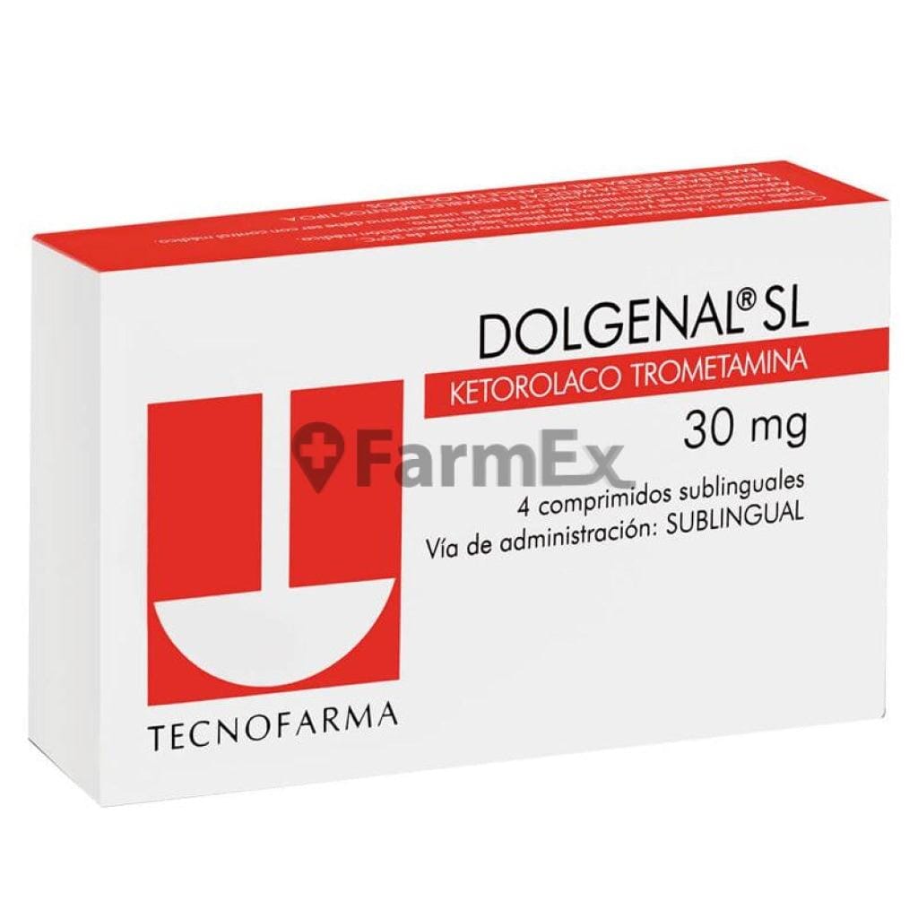 Dolgenal SL 30 mg x 4 comprimidos sublinguales. Farmex-Yapp-Programa-Boleta 