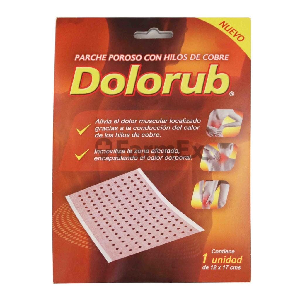 Dolorub Cobre 12 x 17 cm x 1 Parche Farmex-Fonasa-Persistente 