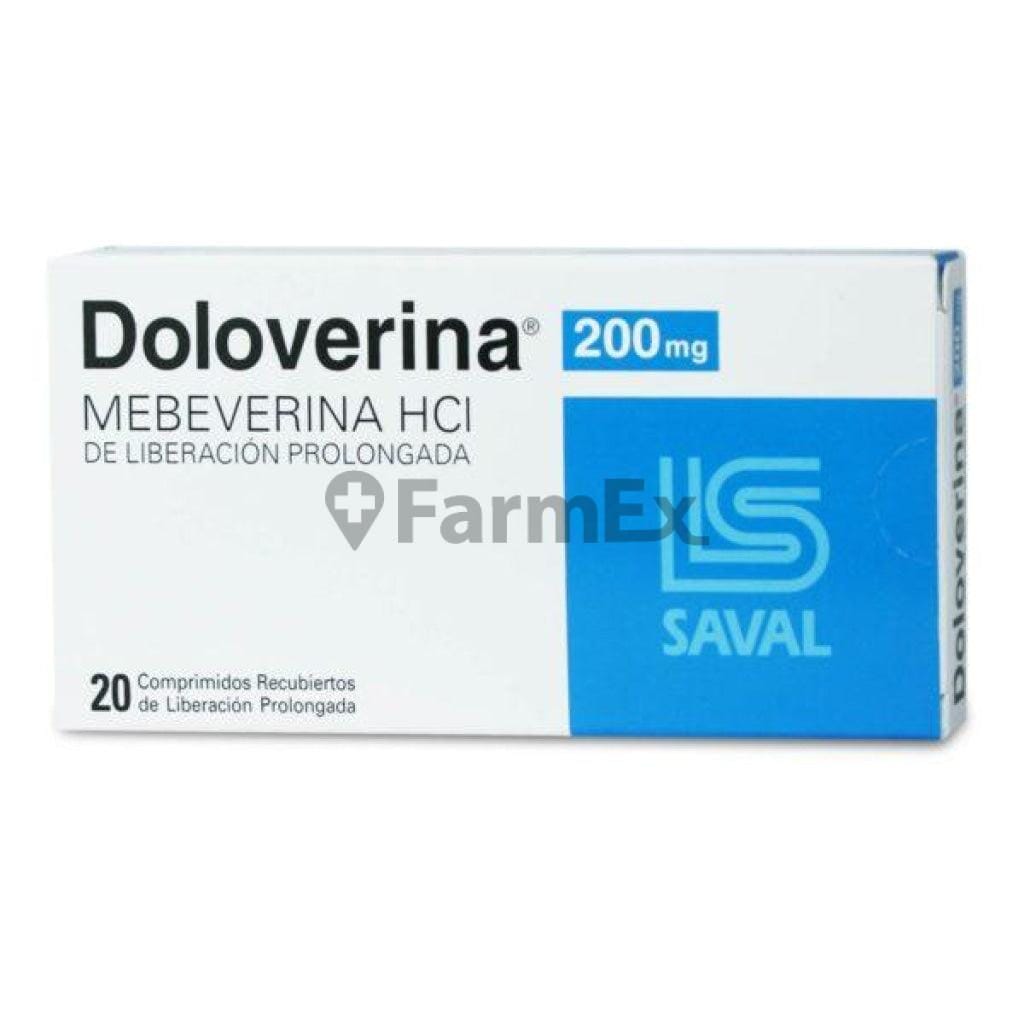 Doloverina 200 mg LP x 20 comprimidos Farmex-Fonasa-Persistente 