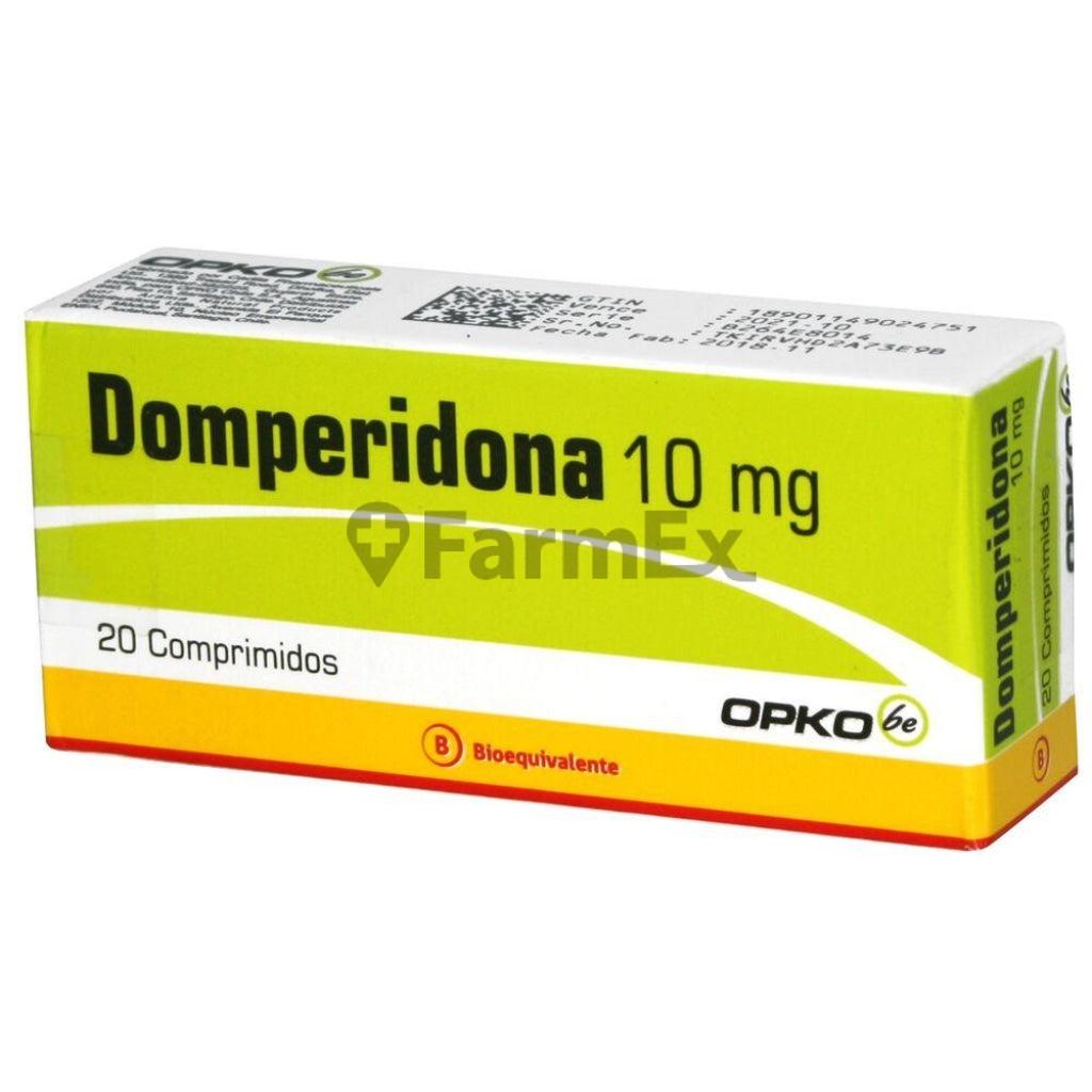 Domperidona 10 mg x 20 comprimidos.