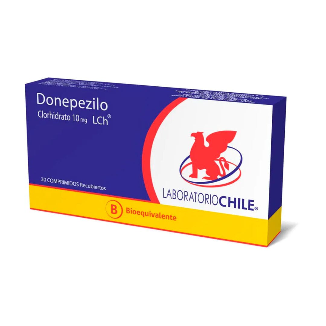 Donepezilo Cloridrato 10mg x 30 comprimidos CHILE 