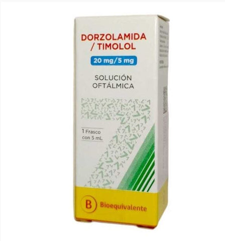 Dorzolamida/Timolol Solución Oftálmica x 5 ml.  (Cenabast)