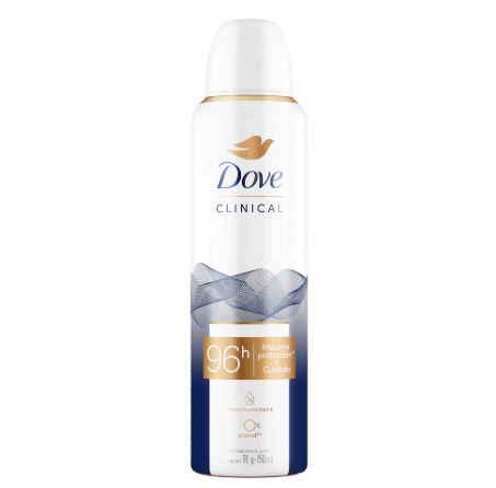 Dove Clinical 96H de Protección Aerosol 150 mL.