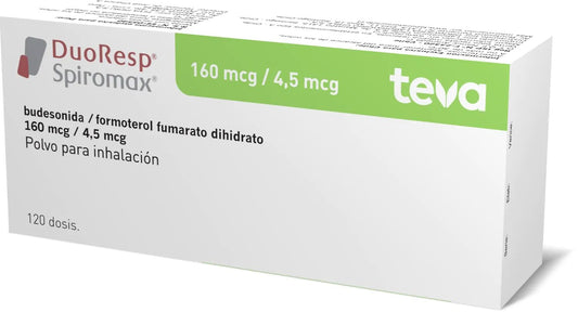 DuoResp Spiromax 160 mcg / 4,5 mcg Polvo para inhalación x 120 dosis LAB. CHILE 