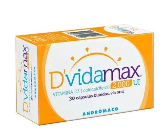 DVidamax 2000 UI x 30 Cápsulas Blandas.