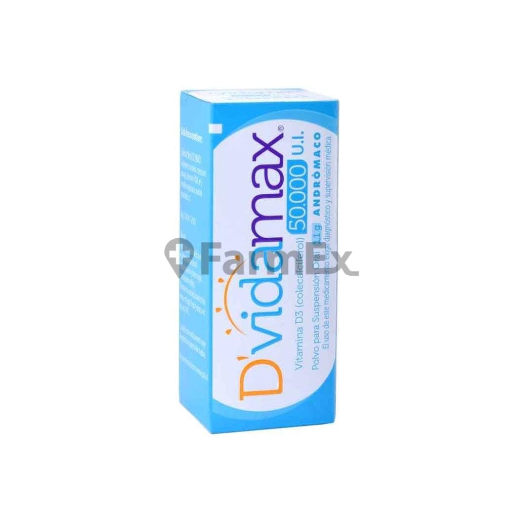 D'Vidamax 50.000 U.I. polvo susp oral x 1,1 g Farmex-MiaHealth-Persistente 