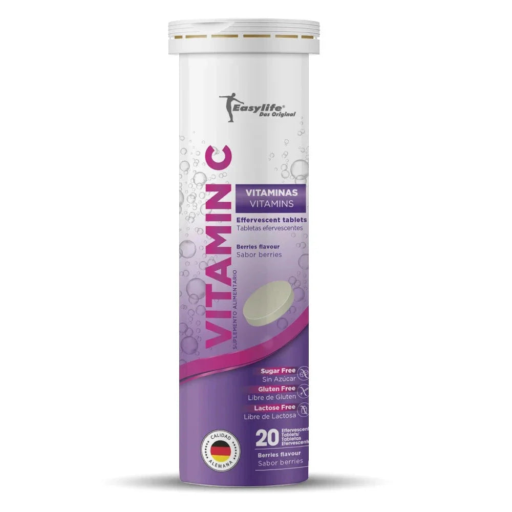 Easy Life Vitamin C x 20Tabletas Efervescentes Sabor Berries 1000Mg.