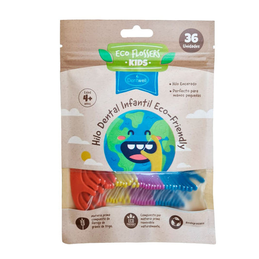 Eco Flossers "Kids 4+ años" x 36 unidades Dentwell 