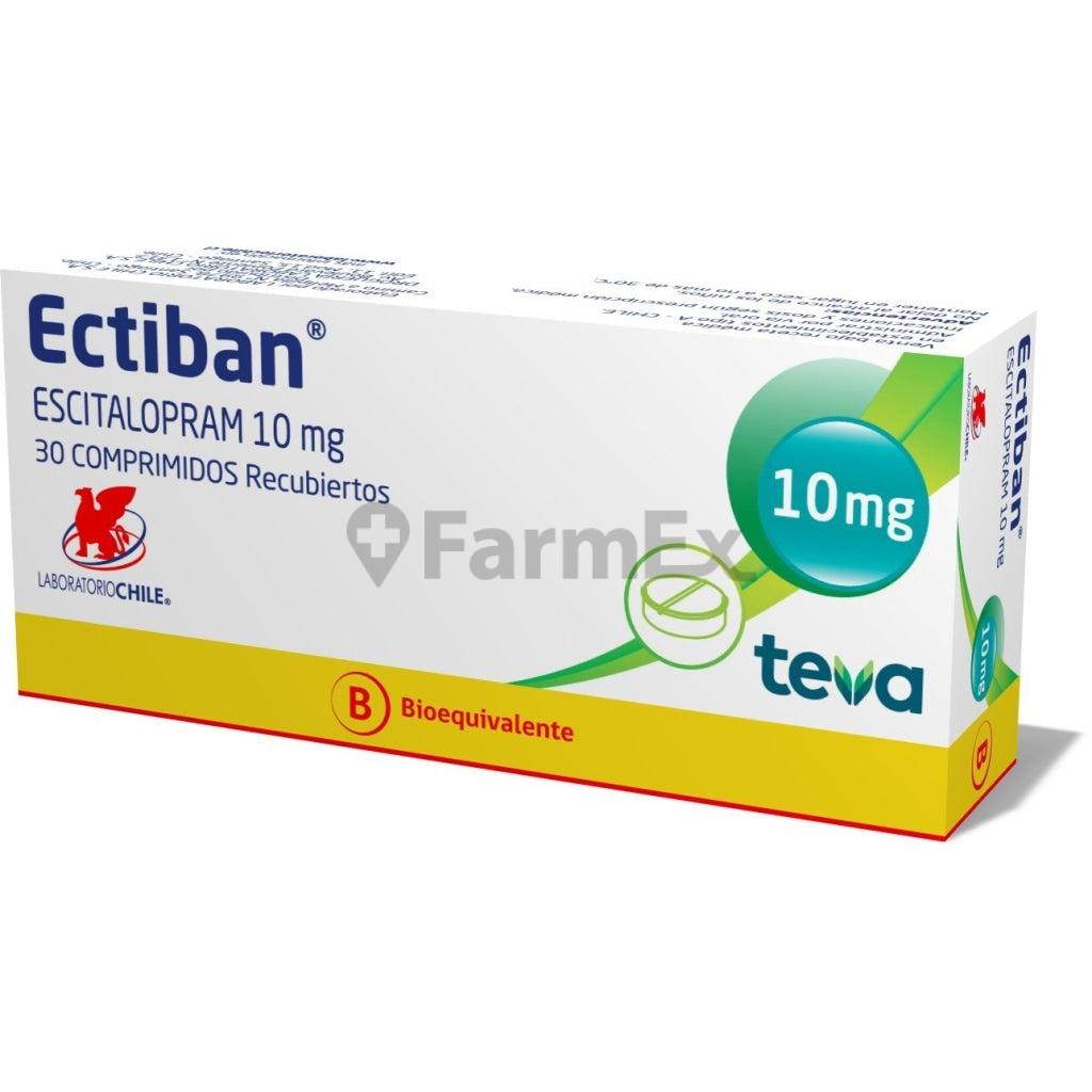 Ectiban 10 mg x 30 comprimidos.