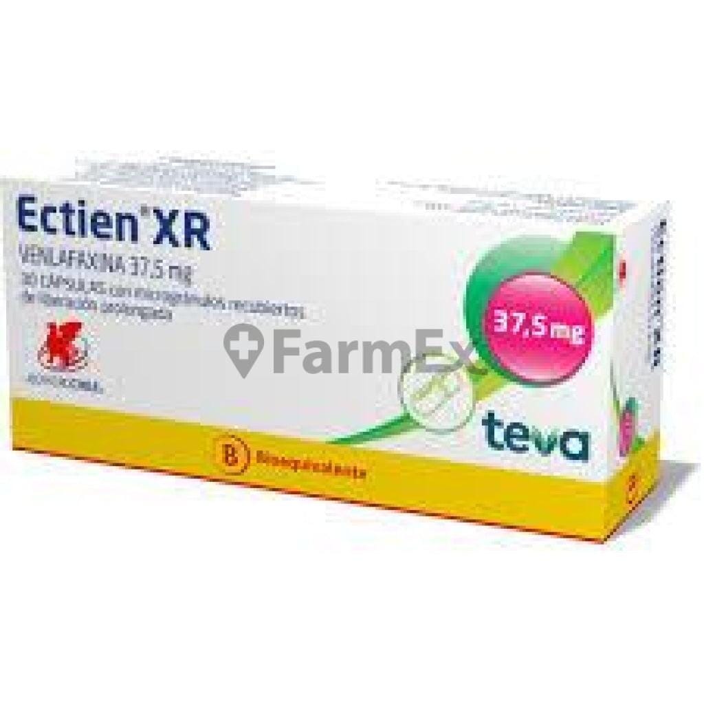 Ectien 37,5 XR x 30 comprimidos Farmex-Chile Salud-Persistente 
