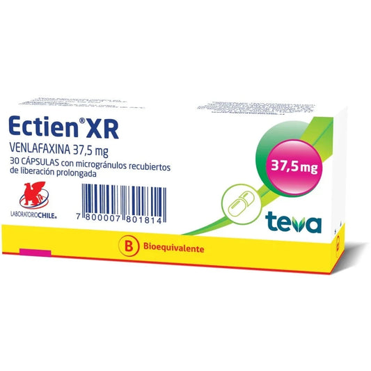 Ectien 37,5 XR x 30 comprimidos LAB. CHILE 