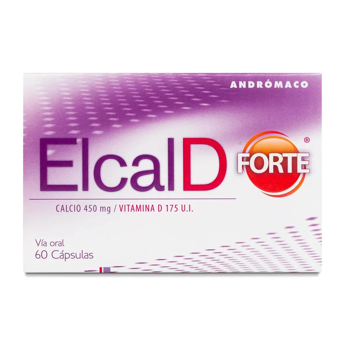 Elcal D Forte 450 mg x 60 cápsulas.