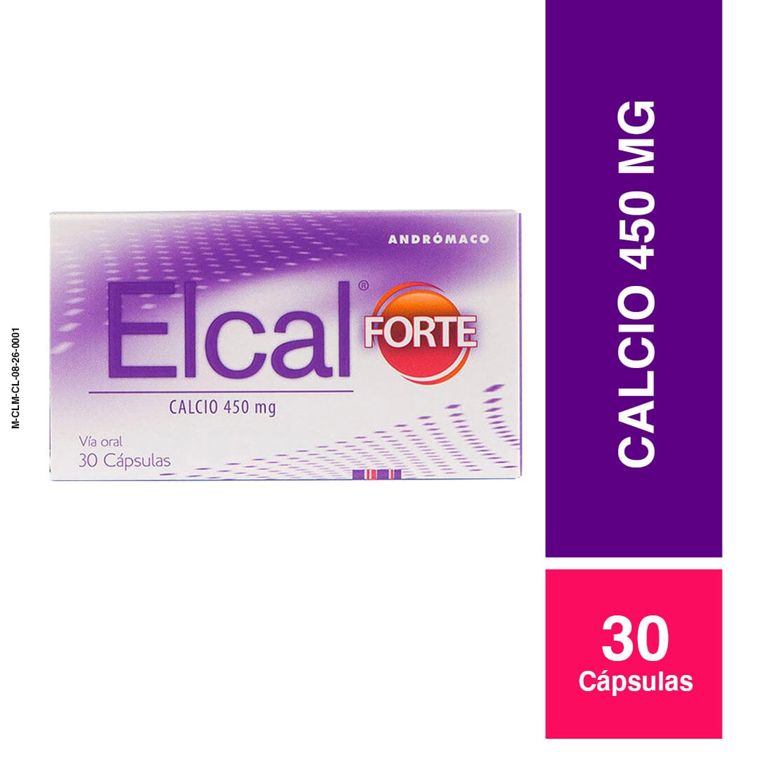Elcal Forte 450 mg x 30 cápsulas ANDROMACO 