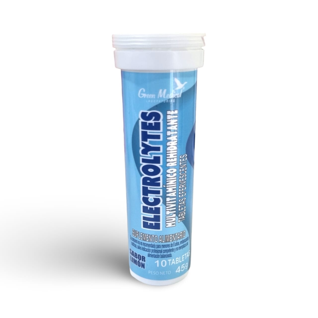 Electrolytes sabor Limón x 10 Tabletas Efervecentes GREEN MEDICAL 
