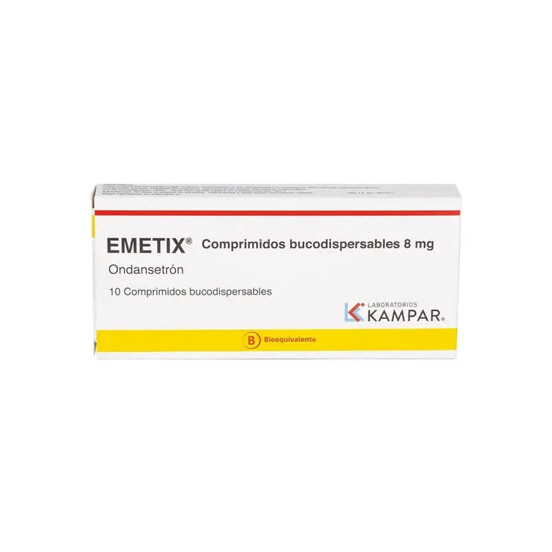 Emetix 8 mg x 10 Comprimidos bucodispersables "Ley cenabast" LABORATORIOS KAMPAR 