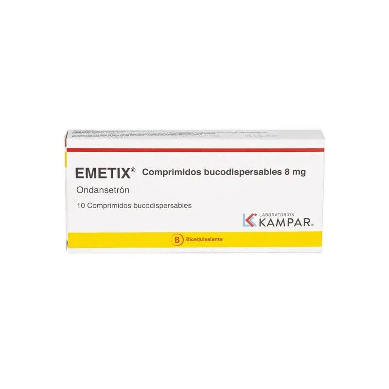 Emetix 8 mg x 10 Comprimidos bucodispersables "Ley cenabast".