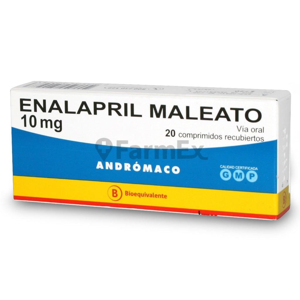 Enalapril 10 mg x 20 Comprimidos.