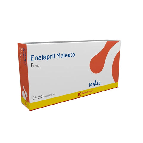Enalapril 5 mg x 20 comprimidos