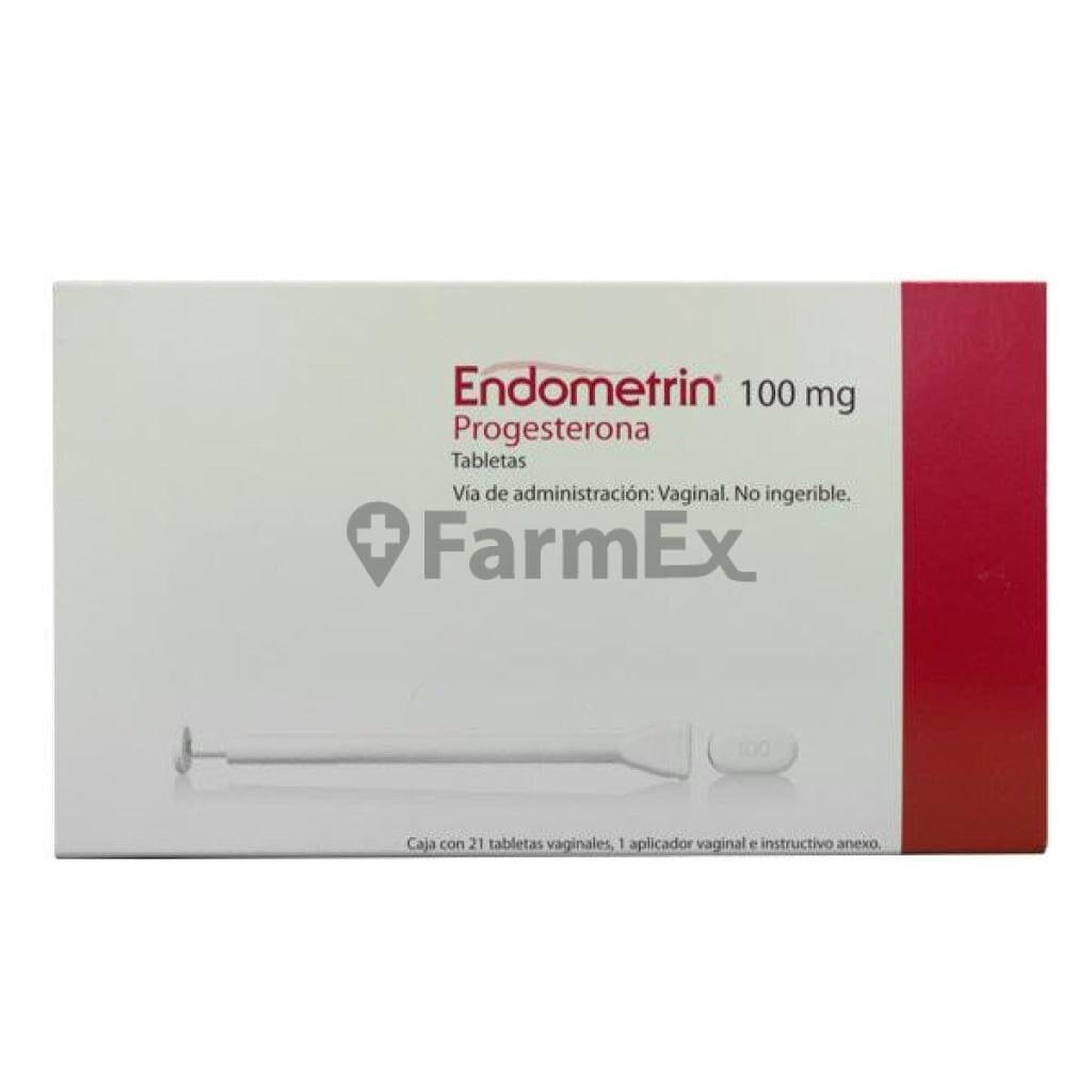 Endometrin 100 mg x 21 tabletas susc-1 de 6 meses Farmex-Suscripciones-Persistente 