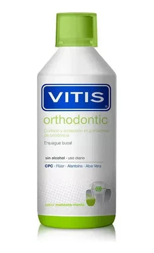 Enjuage bucal Vitis orthodontic sabor "manzana menta" x 500 ml ( dentaid) Farmex-Pluxee-Persistente 