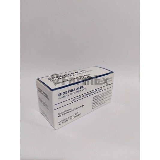 Epoetina Alfa Humana Recombinable Sol. Iny. 2000 U.I / ml x 10 frascos ampollas "Ley Cenabast" Farmex-VidaTres-Persistente 