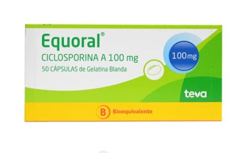 Equoral 100 mg x 50 cápsulas blandas "Ley Cenabast" Teva 