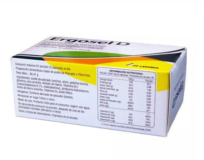 Ergosel D x 60 Cápsulas de gelatina Blandas Farmex-MiaHealth-Persistente 