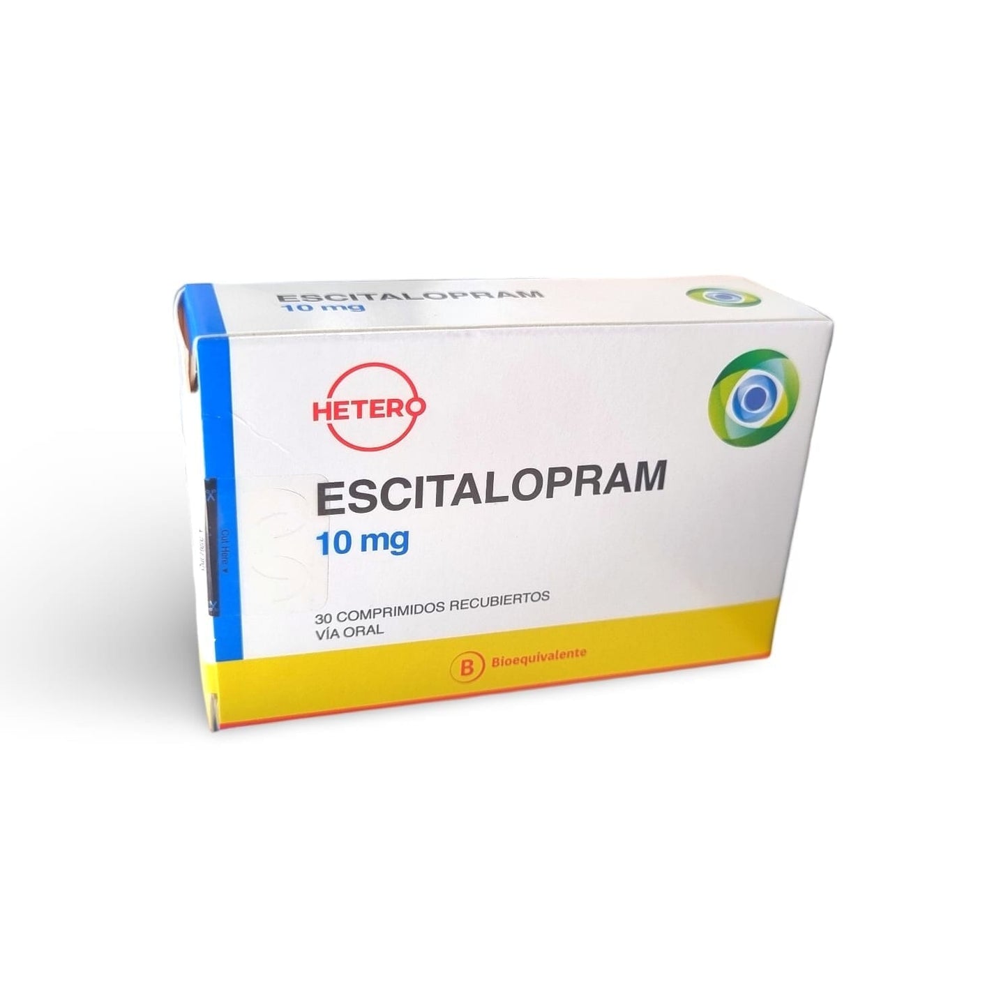 Escitalopram 10 mg x 30 Comprimidos Recubiertos "Ley Cenabast" Farmex-Pluxee-Persistente 