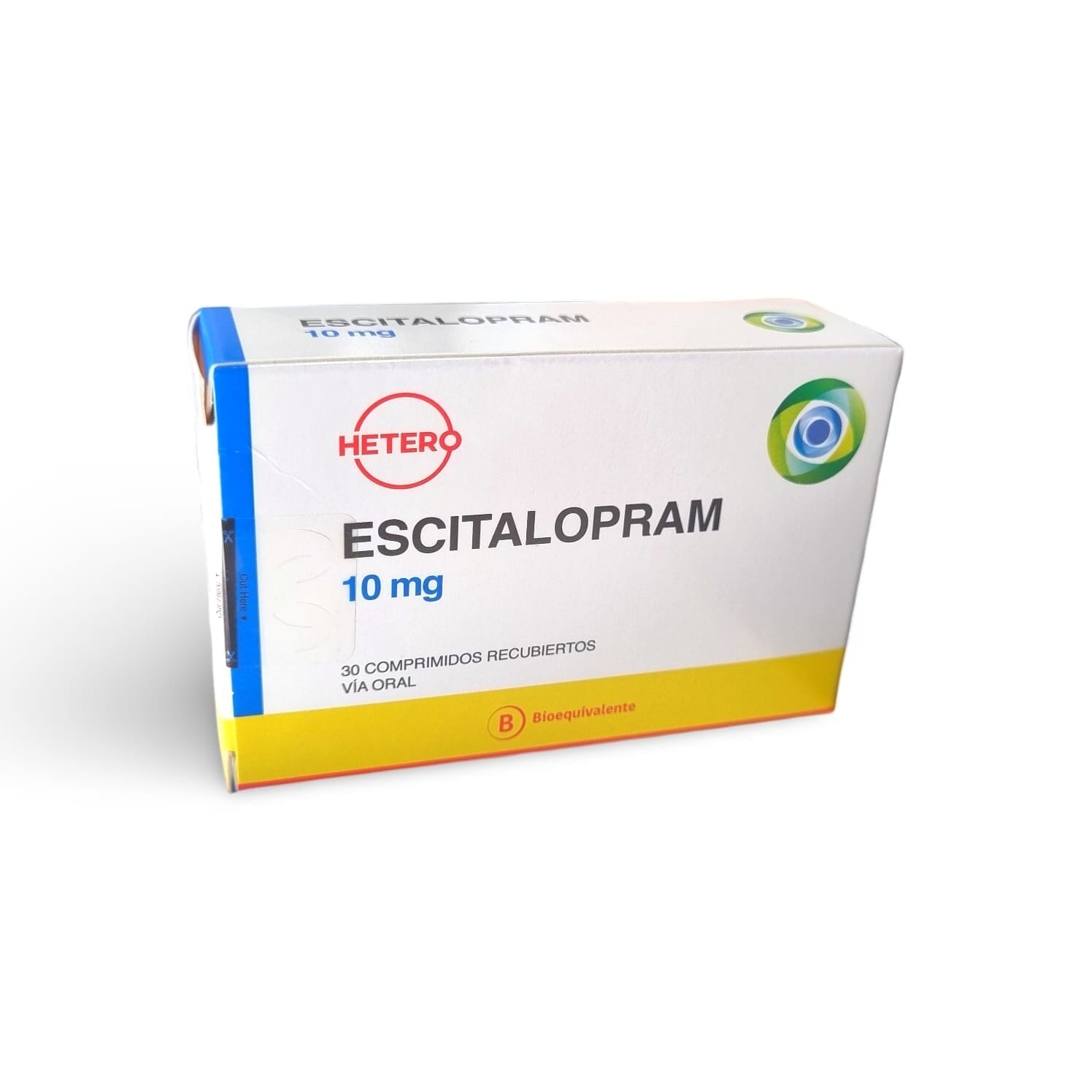 Escitalopram 10 mg x 30 Comprimidos Recubiertos "Ley Cenabast" Farmex-Pluxee-Persistente 