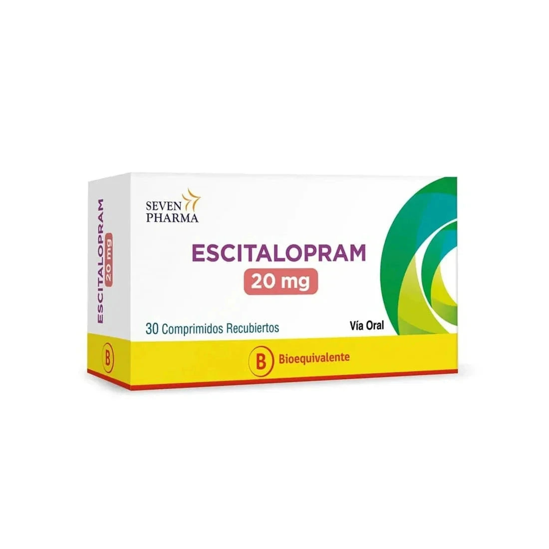 Escitalopram 20Mg X 30 comprimidos. Farmex-Fonasa 