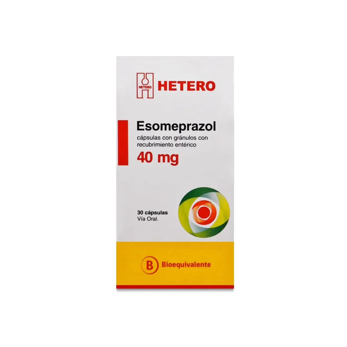 Esomeprazol 40 mg x 30 cápsulas.