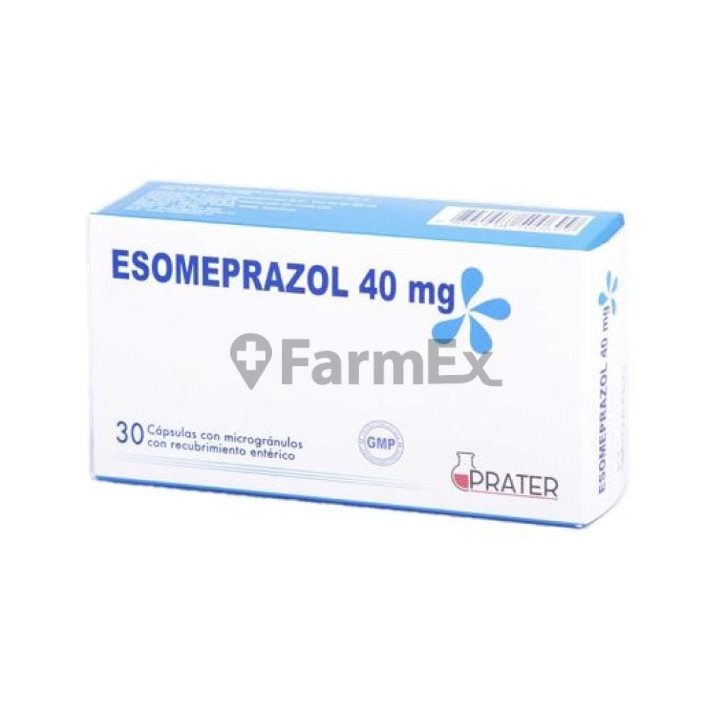 Esomeprazol 40 mg x 30 cápsulas. Farmex-Yapp-Programa-Boleta 