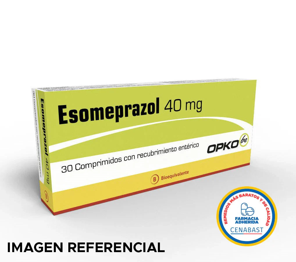 Esomeprazol 40mg x 30 Comprimidos con Recubrimiento enterico "Ley Cenabast".