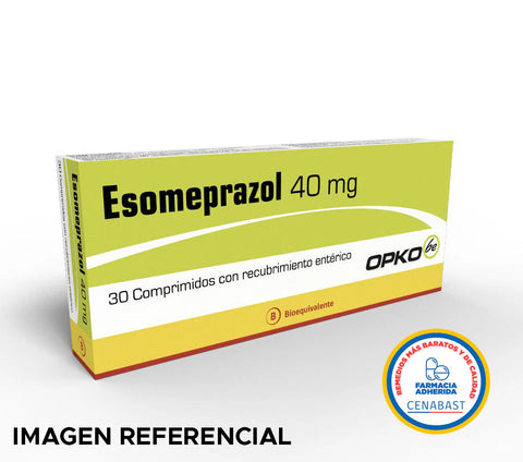 Esomeprazol 40mg x 30 Comprimidos con Recubrimiento enterico "Ley Cenabast"