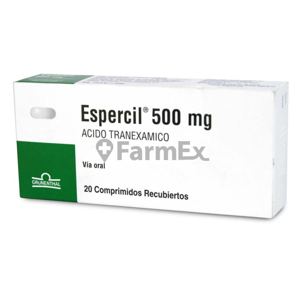 Espercil 500 mg x 20 comprimidos.