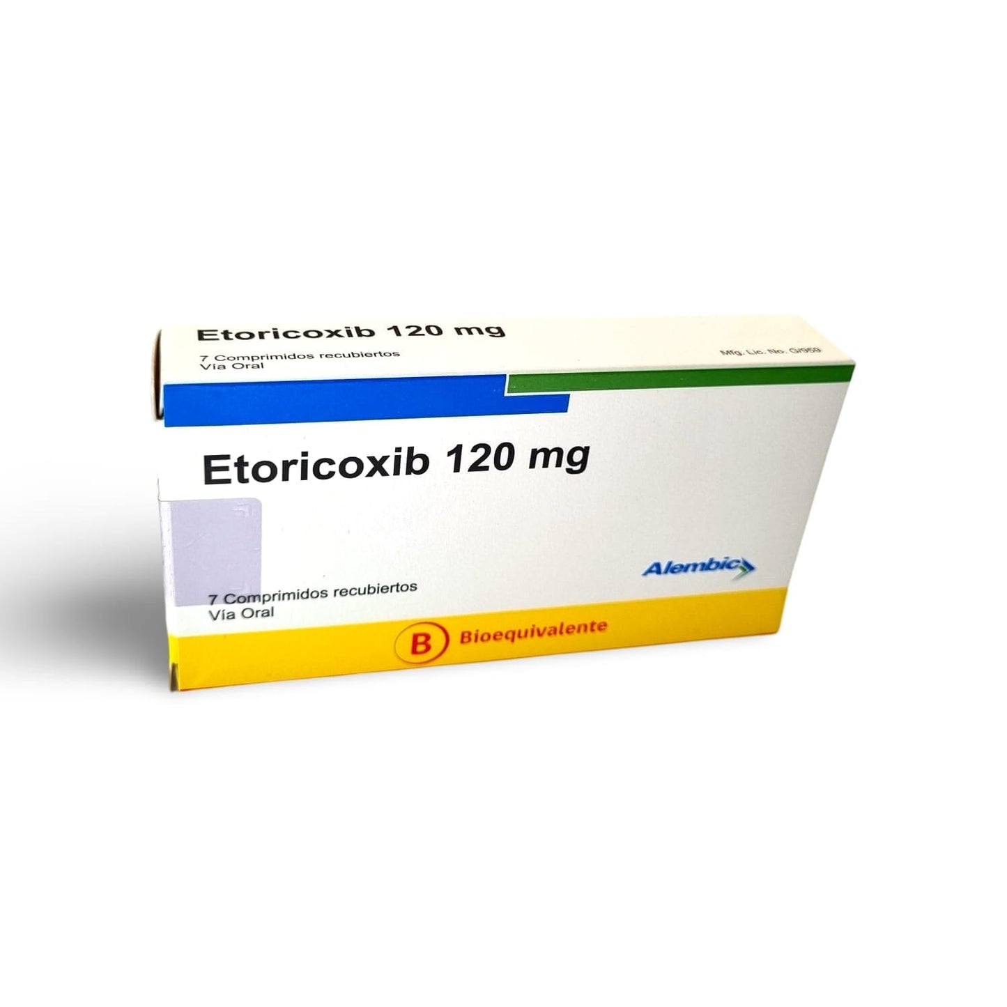 Etoricoxib 120 mg x 7 comprimidos recubiertos.