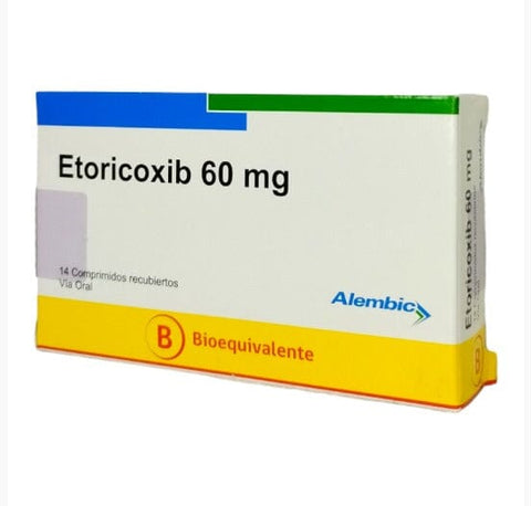 Etoricoxib 60 mg x 14 comprimidos recubiertos "Ley Cenabast"