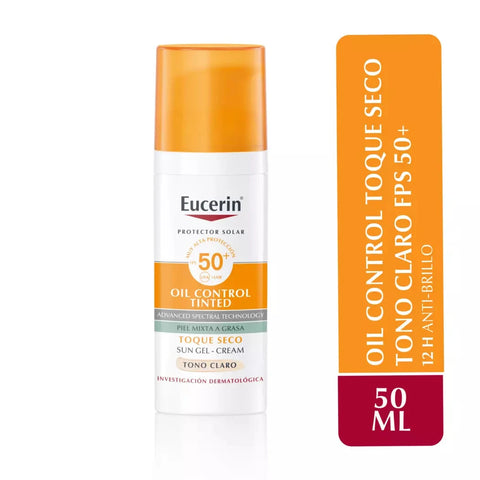 Eucerin Bloqueador Oil Control Tono Claro 50 Ml
