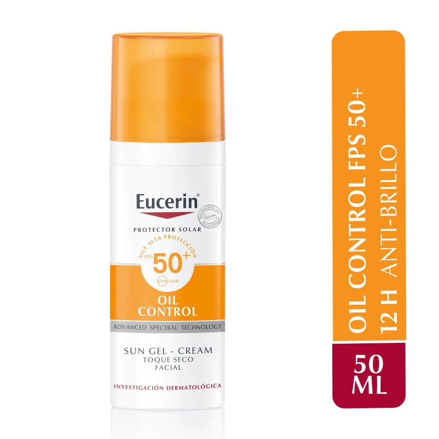 Eucerin Bloqueador Sun Oil Control Toque Seco 50 mL.