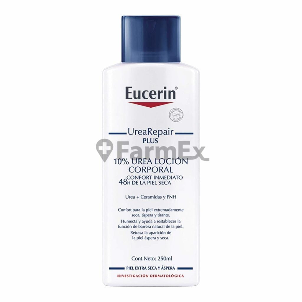 Eucerin Crema Corporal Urea Repair PLUS 10% x 250 mL / 262 g Farmex-Pluxee-Persistente 