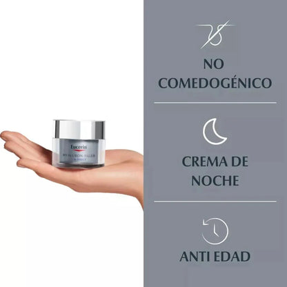 Eucerin Crema Facial Antiarrugas Hyaluron-Filler Noche 50ml Farmex-Pluxee-Persistente 